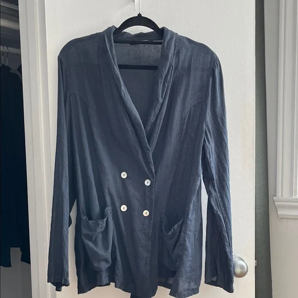 100% linen blazer - Picture 1 of 8